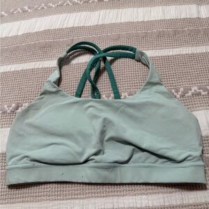 Lululemon Athletica Light Green Crossback Sports Bra